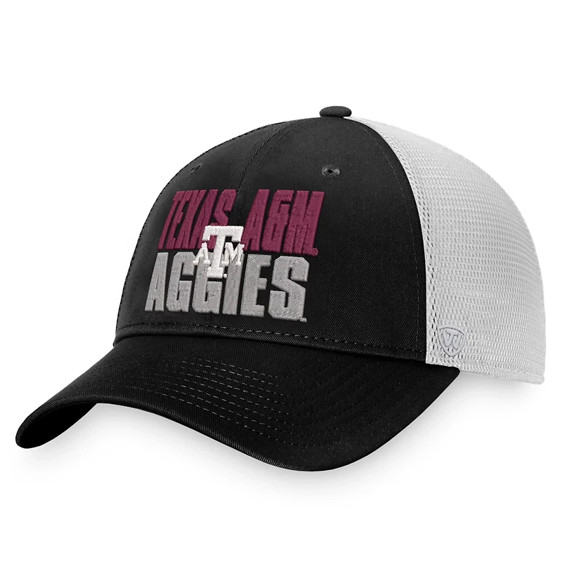 Top of the World /White Texas AM Aggies Stockpile Trucker Snapback Hat