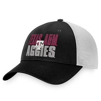 Top of the World /White Texas AM Aggies Stockpile Trucker Snapback Hat