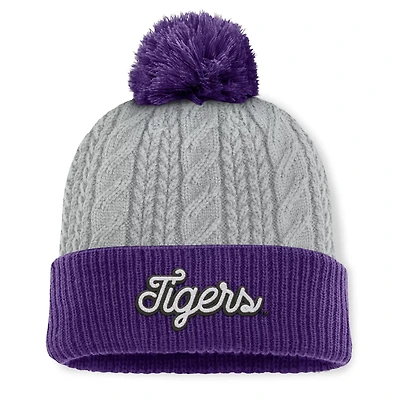 Top of the World / LSU Tigers Becca Cuffed Knit Hat with Pom