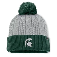 Top of the World / Michigan State Spartans Becca Cuffed Knit Hat with Pom