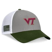 Top of the World / Virginia Tech Hokies OHT Military Appreciation Badge Trucker Adjustable Hat