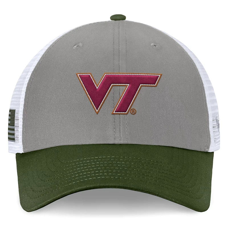 Top of the World / Virginia Tech Hokies OHT Military Appreciation Badge Trucker Adjustable Hat