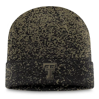 Top of the World Black Texas Tech Red Raiders Cuffed Knit Two-Tone Hat