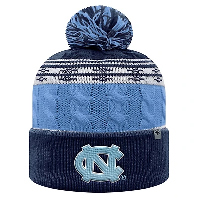 Top of the World Carolina North Carolina Tar Heels Altitude Cuffed Knit Hat with Pom