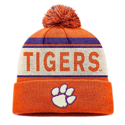 Top of the World Clemson Tigers Prime Cuffed Knit Hat with Pom