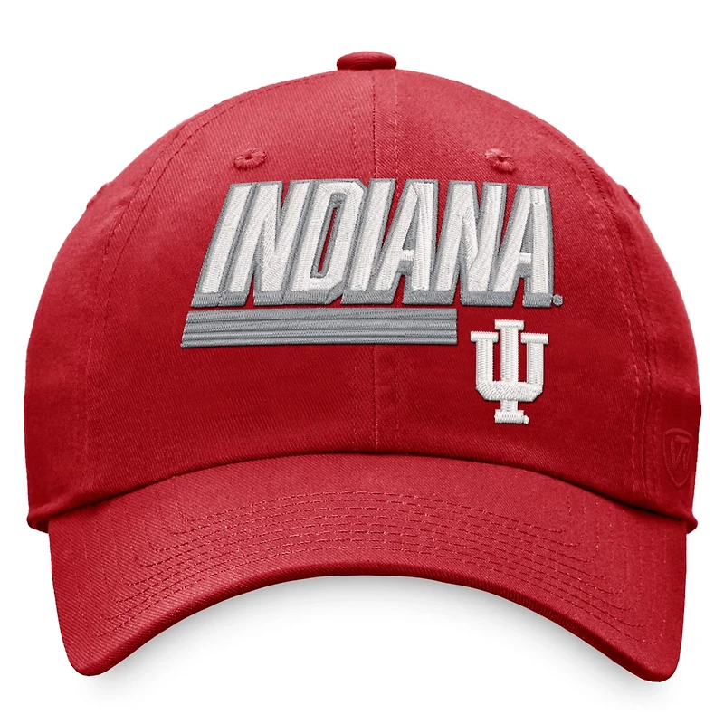 Top of the World Crimson Indiana Hoosiers Slice Adjustable Hat