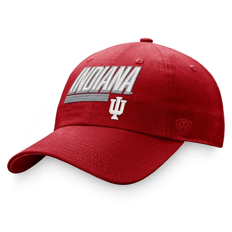 Top of the World Crimson Indiana Hoosiers Slice Adjustable Hat
