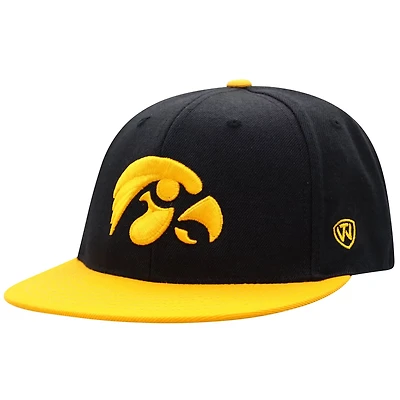Top of the World Gold Iowa Hawkeyes Team Color Two-Tone Fitted Hat