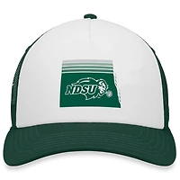 Top of the World Green NDSU Bison Tone Down Trucker Snapback Hat