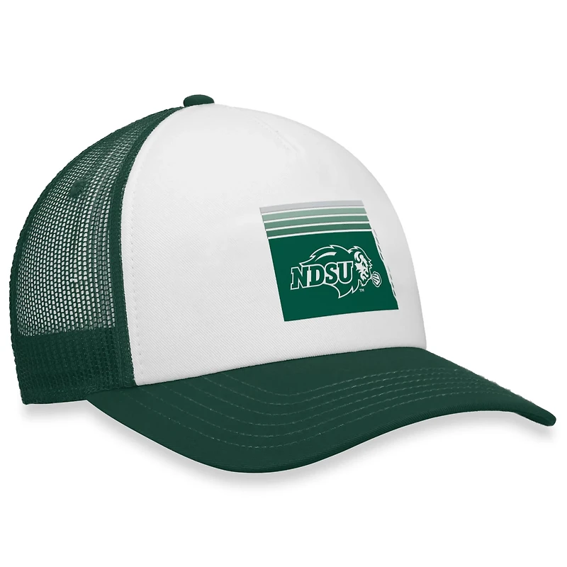 Top of the World Green NDSU Bison Tone Down Trucker Snapback Hat