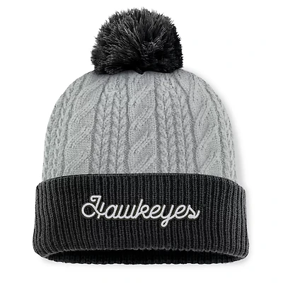 Top of the World Iowa Hawkeyes Becca Cuffed Knit Hat with Pom