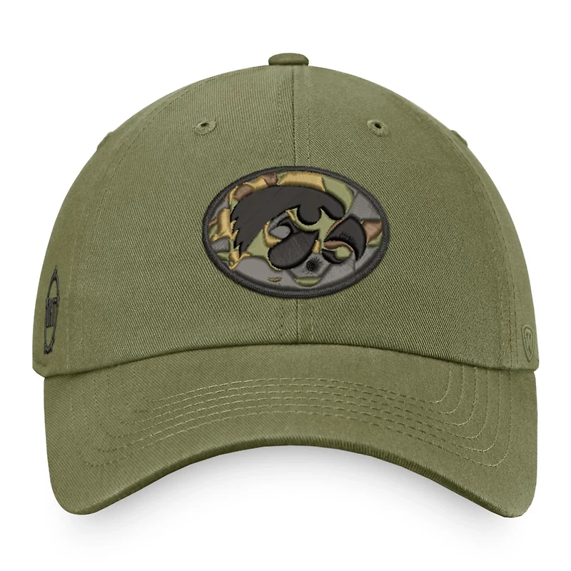 Top of the World Iowa Hawkeyes OHT Military Appreciation Unit Adjustable Hat