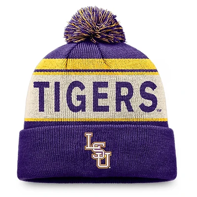 Top of the World LSU Tigers Prime Cuffed Knit Hat with Pom