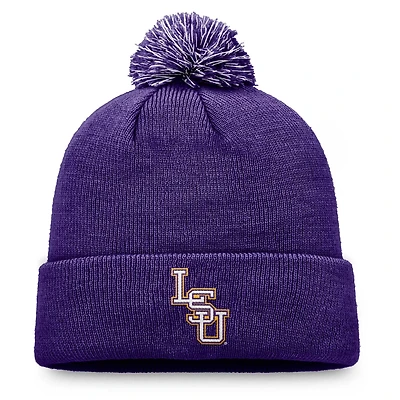 Top of the World LSU Tigers Team Logo Cuffed Knit Hat with Pom