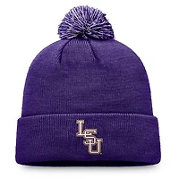 Top of the World LSU Tigers Team Logo Cuffed Knit Hat with Pom