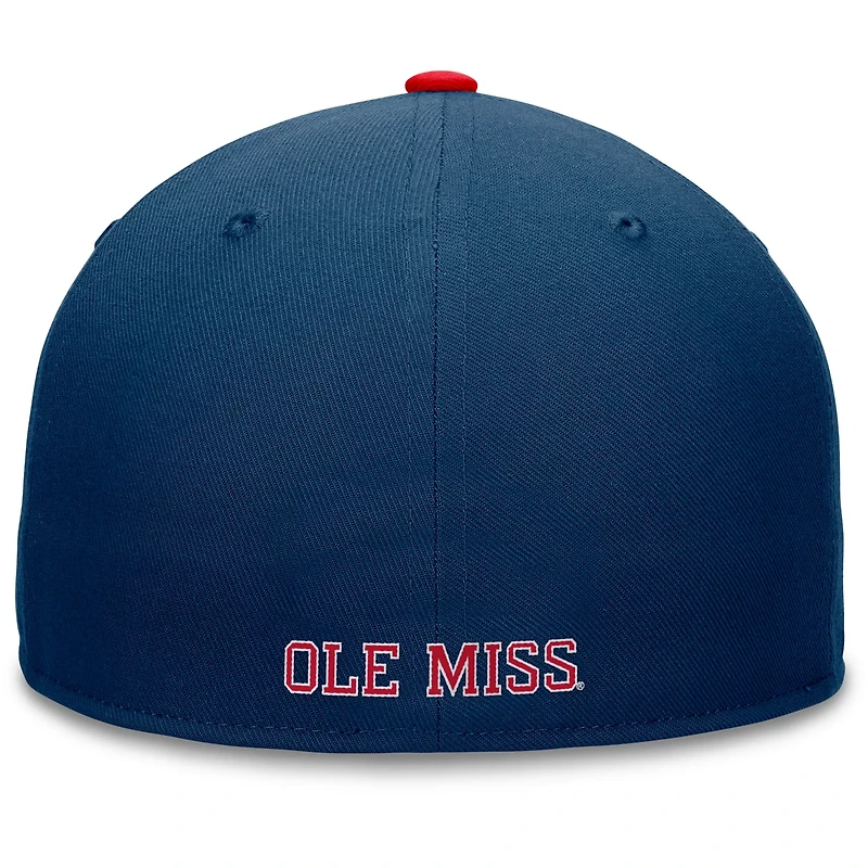 Top of the World /Navy Ole Miss Rebels Rally Two-Tone Fitted Hat