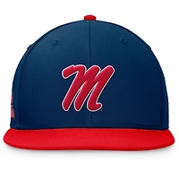 Top of the World /Navy Ole Miss Rebels Rally Two-Tone Fitted Hat