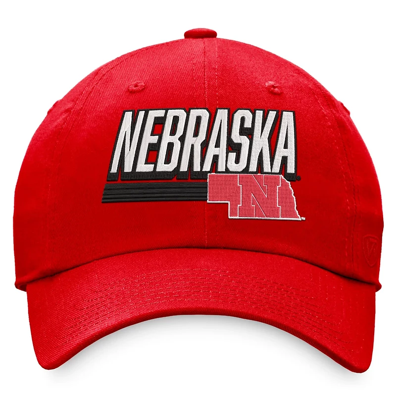 Top of the World Nebraska Huskers Slice Adjustable Hat