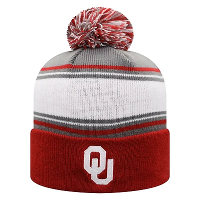 Top of the World Oklahoma Sooners Ambient Cuffed Knit Hat with Pom