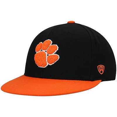 Top of the World Orange Clemson Tigers Team Color Two-Tone Fitted Hat