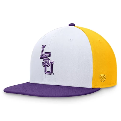 Top of the World /Purple LSU Tigers Tri-Tone Heritage Collector Fitted Hat