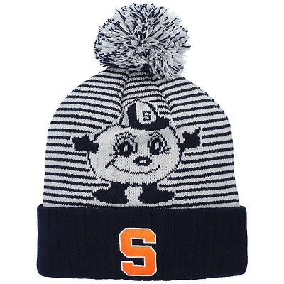 Top of the World Syracuse Orange Line Up Cuffed Knit Hat with Pom