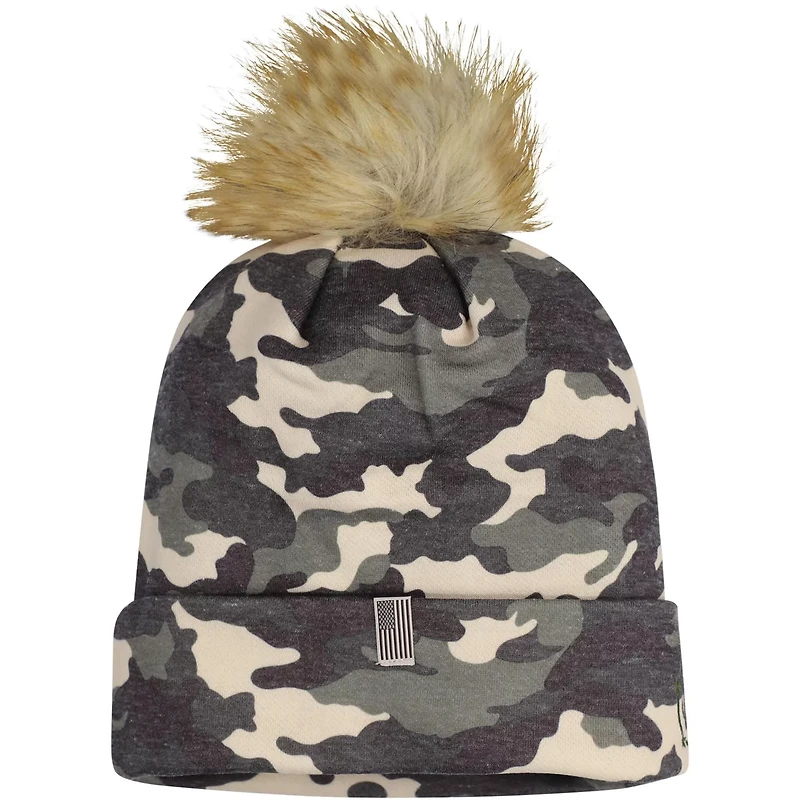 Top of the World Texas Tech Raiders Operation Hat Trick Woven Cuffed Knit Hat with Pom