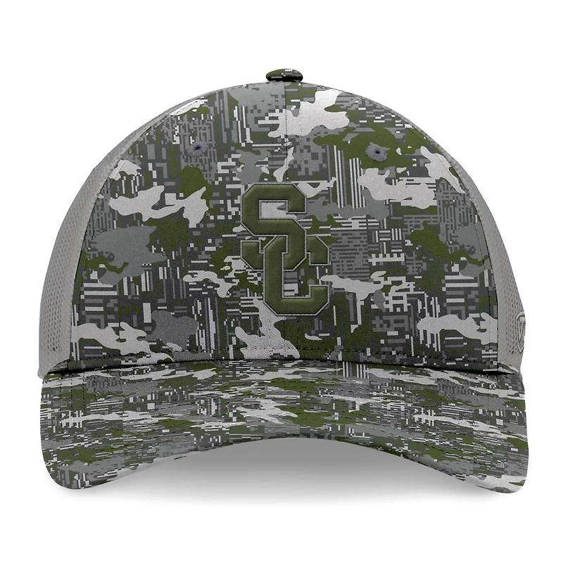 Top of the World USC Trojans OHT Military Appreciation Pledge Trucker Camo Adjustable Hat