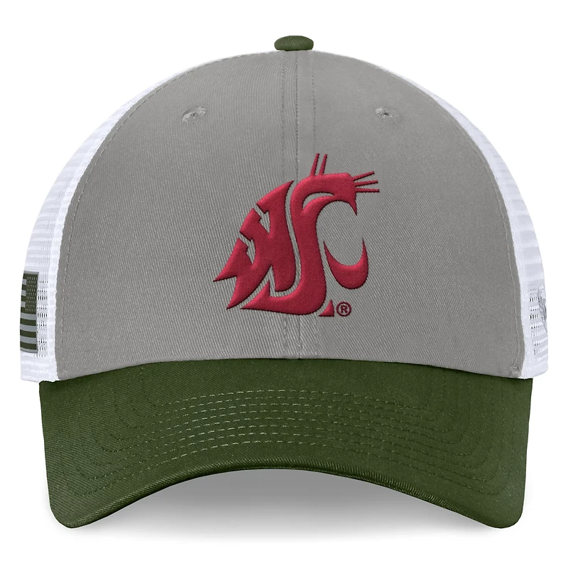 Top of the World Washington State Cougars OHT Military Appreciation Badge Trucker Adjustable Hat