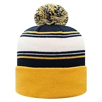 Top of the World West Virginia Mountaineers Ambient Cuffed Knit Hat with Pom