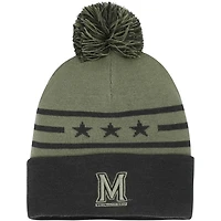 Under Armour Forest Maryland Terrapins Freedom Collection Cuffed Knit Hat with Pom