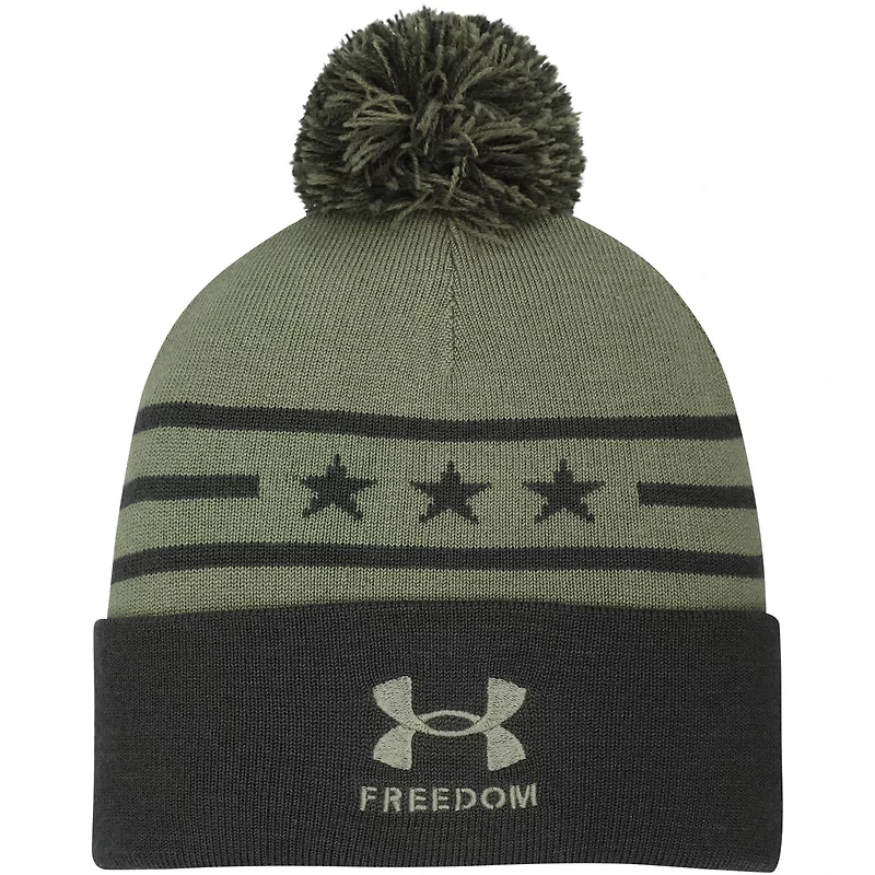 Under Armour Forest South Carolina Gamecocks Freedom Collection Cuffed Knit Hat with Pom
