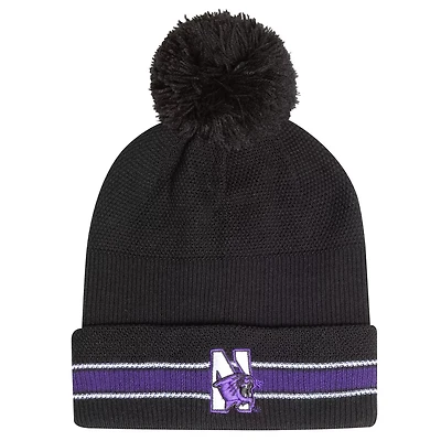 Under Armour Northwestern Wildcats City Collection Drive Cuffed Knit Hat with Pom