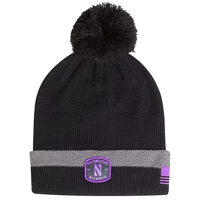 Under Armour Northwestern Wildcats Freedom Collection Cuffed Knit Hat with Pom