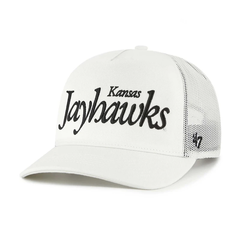 Unisex '47 Kansas Jayhawks Foundation Script Adjustable Trucker Hat