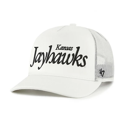 Unisex '47 Kansas Jayhawks Foundation Script Adjustable Trucker Hat