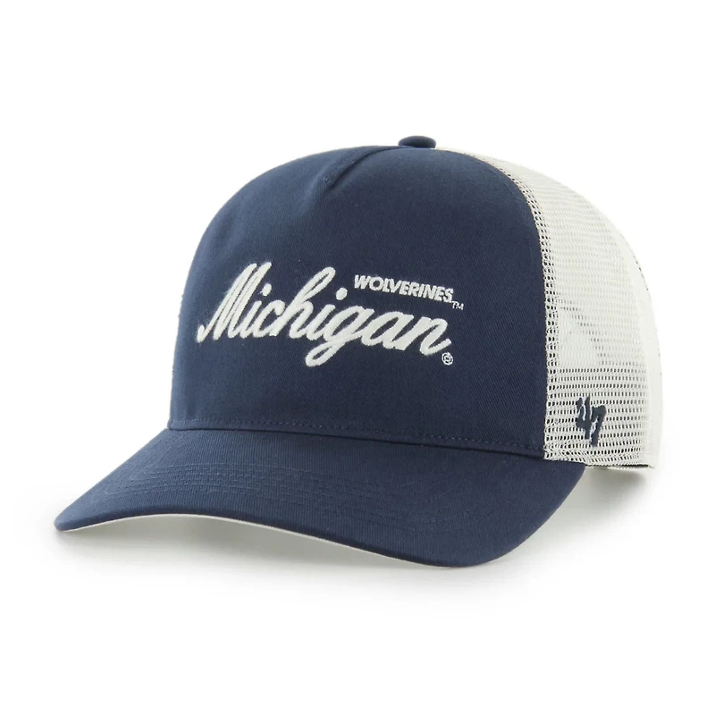 Unisex '47 Michigan Wolverines Contemporary Basics Foundation Trucker Hitch Adjustable Hat