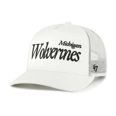 Unisex '47 Michigan Wolverines Foundation Script Adjustable Trucker Hat