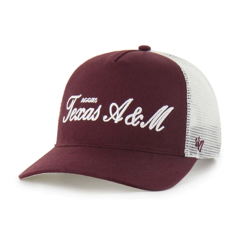Unisex '47 Texas AM Aggies Contemporary Basics Foundation Trucker Hitch Adjustable Hat