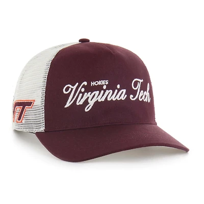 Unisex '47 Virginia Tech Hokies Contemporary Basics Foundation Trucker Hitch Adjustable Hat