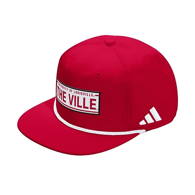 Unisex adidas Louisville Cardinals Locker Room Rope Adjustable Hat
