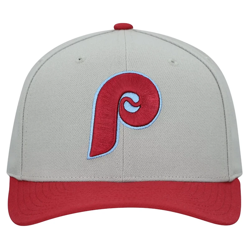 Unisex Mitchell Ness Philadelphia Phillies Basic Coop Pro Adjustable Hat