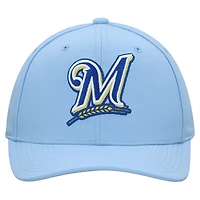 Unisex Mitchell  Ness Powder Milwaukee Brewers Basic Coop Pro Adjustable Hat