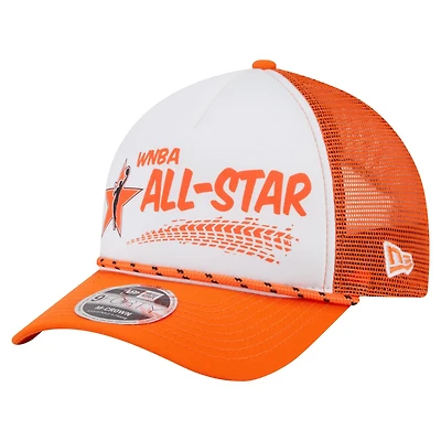 Unisex New Era Orange WNBA Gear 9FORTY A-Frame Graphic Trucker Hat