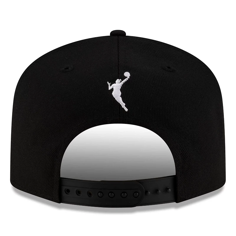 Unisex New Era Silver Las Vegas Aces 2025 WNBA Draft A-Frame 9FIFTY Snapback Hat
