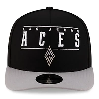 Unisex New Era Silver Las Vegas Aces 2025 WNBA Draft A-Frame 9FIFTY Snapback Hat