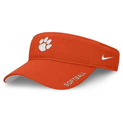 Unisex Nike Clemson Tigers 2025 Dugout Softball Ace Performance Adjustable Visor