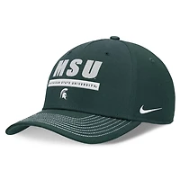 Unisex Nike Michigan State Spartans 2024 Sideline Rise Adjustable Hat