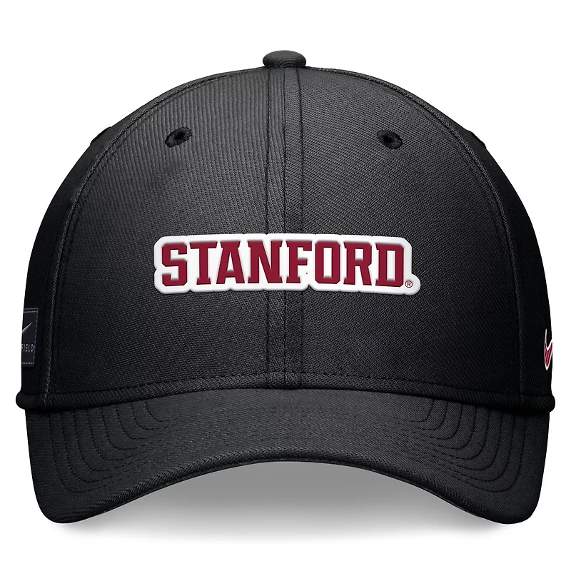 Unisex Nike Stanford Cardinal 2024 Sideline Rise Swoosh Flex Hat