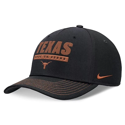 Unisex Nike Texas Longhorns 2024 Sideline Rise Adjustable Hat